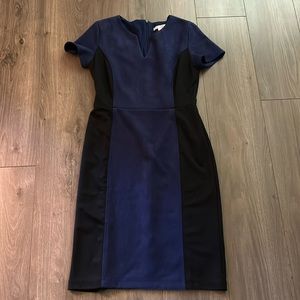 London Times sheath dress faux suede look size 6